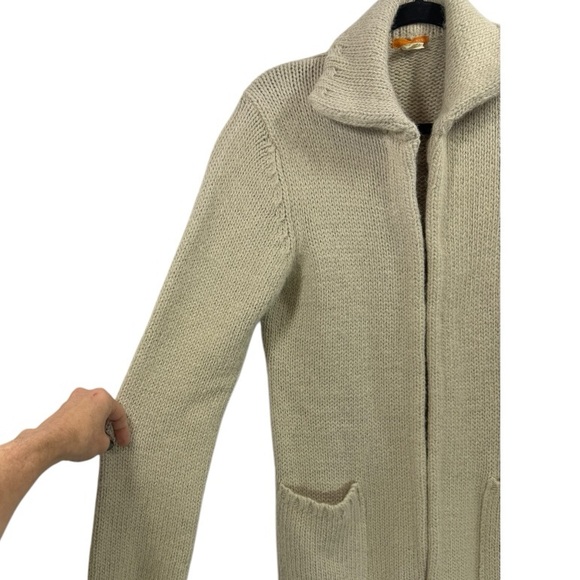 J. Crew Long Line Chunky Alpaca Blend Duster Cardigan L - Picture 5 of 14